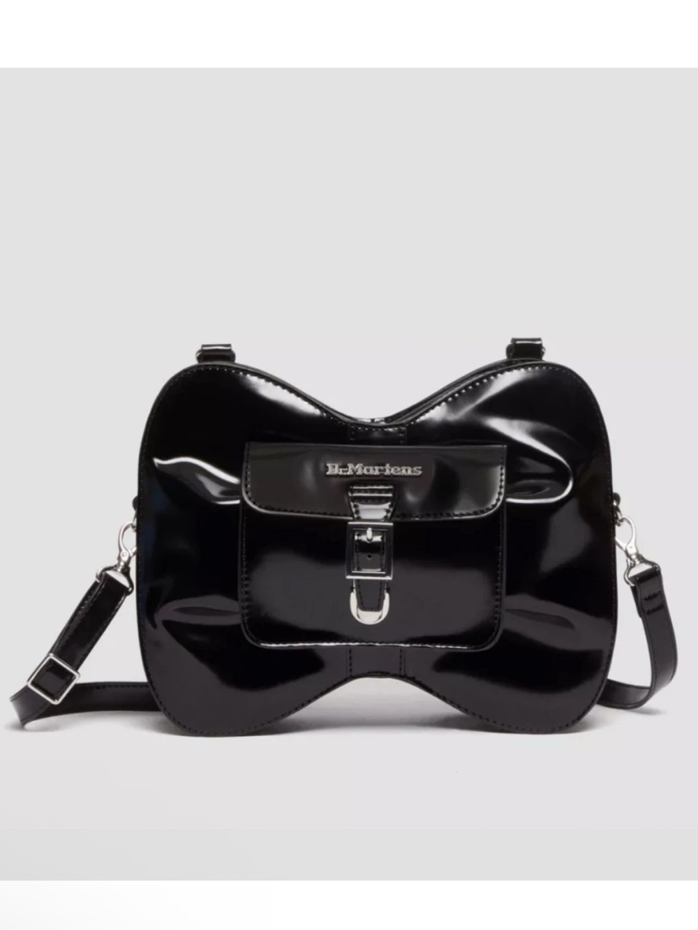 Dr. Martens Black Kiev VEGAN Bow Bag Crossbody Backpack 2-Way Purse
